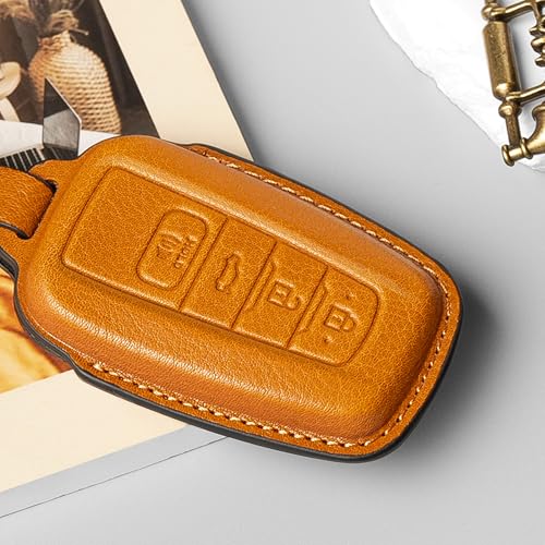 Image of for Toyota Key fob Cover Leather car Key case Avalon Camry TRD Corolla Highlander Prius Prime RAV4 Prime CHR Accessories