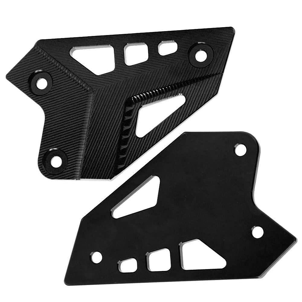 ZHUOWU Z900 Paratacco Accessori Moto Protezione pedana poggiapiedi Protezione Tallone Destra Sinistra parte superiore del tallone per Z900 Z 900 2017-2025 Nero