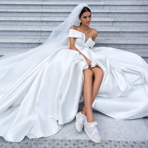 Suokdil Sparkle Rhinestone Sneakers for Women - Bling Fashion Bedazzled Platform Tennis Shoes - White Glitter Sequin Wedding and Party Shoe2