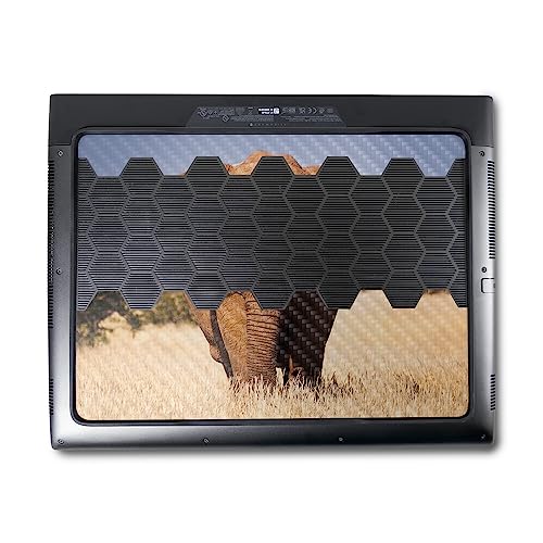 Image of MightySkins Carbon Fiber Skin Compatible with Alienware M18 R1 (2023) Full Wrap Kit - Elephant | Protective, Durable Textured Carbon Fiber Finish | Easy to Apply & Change Styles | Made in The USA