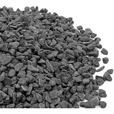 Mr. Fireglass Natural Decorative Gray Bean Pebbles, 1/5" Gravel Size River Rocks for Plants, Garden, Landscaping, Aquariums and Outdoor Decor (5-lb Bag) Cover