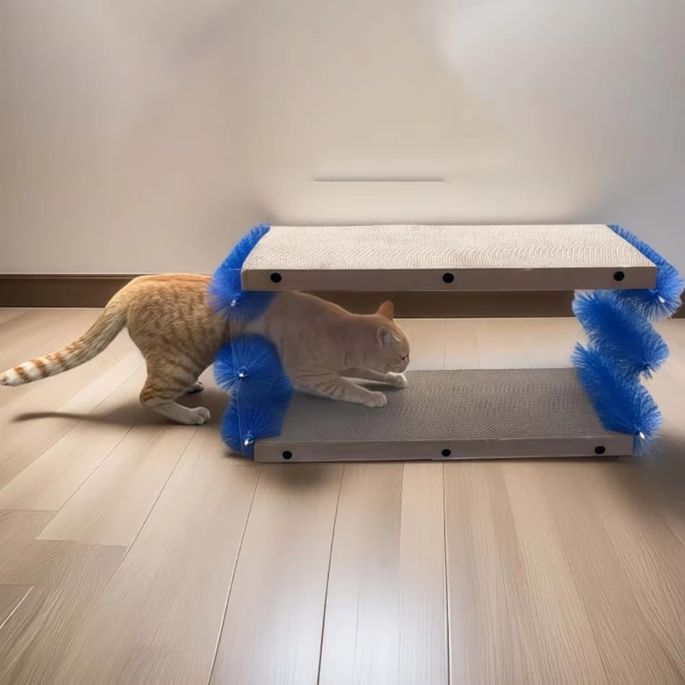 Schwimmende Fellentfernungsbürste Für Katzen, Pflegemassagebürste, Selbstreinigendes Entfilzungswerkzeug, Flexible Borsten, Clip-on-haarentferner, Für Lang- Kurzhaarige Kätzchen