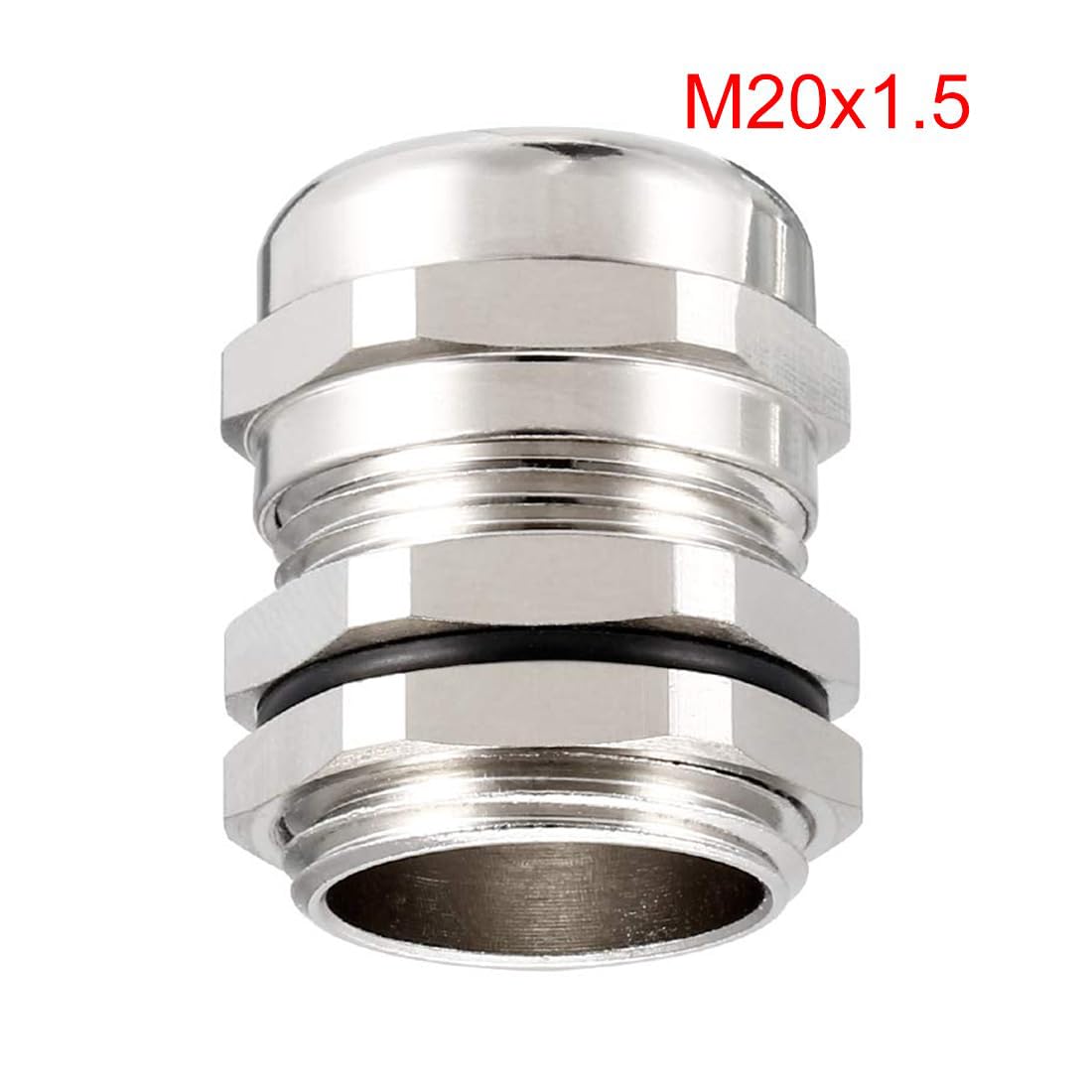 TA-VIGOR 1Pcs M20 x 1.5 Cable Gland, Metal Waterproof Adjustable Wire Connectors Gland Joints for 6mm-12mm Cables - Image 2