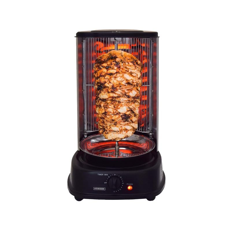 Rôtissoire Machine Kebab Inox 2000w Noire Kitchencook