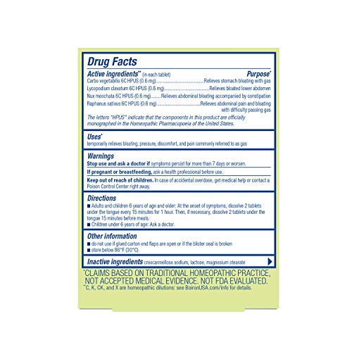 Boiron Gasalia Tablets and Acidil Tablets for Gas, Bloating, Acid Reflux, Heartburn, Indigestion, and Upset Stomach Relief - 60 Count Each - Image 4