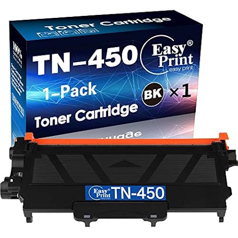 (1-Pack, High Yield) Compatible TN-450 Toner Cartridge TN450 Used for DCP-7060D 7065DN HL-2220 HL-2230 HL-2240D 2250 HL-2250DN 2270DW MFC-7360N 7460DN 7860DW Printer, Sold by Easy Print Cover