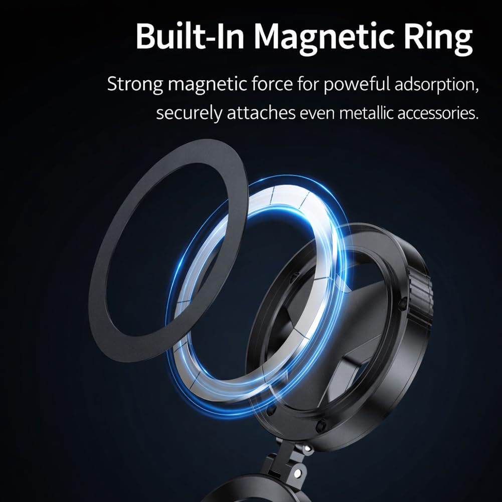 Filtro magnetico anti-riflesso per telefono, CPL 52 mm + filtro per fotocamera a stella e polarizzatore, attacco magnetico portatile pieghevole HD per iPhone, Samsung e Android (1)
