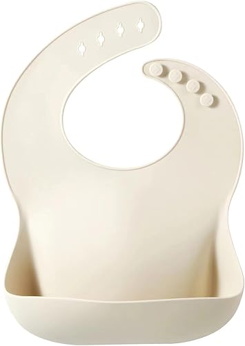 Miniatura 10 de PandaEar Silicone Baby Bibs Set of 3 for Toddlers, BPA Free Waterproof Adjustable Feeding Bib with Large Pocket Food Catcher