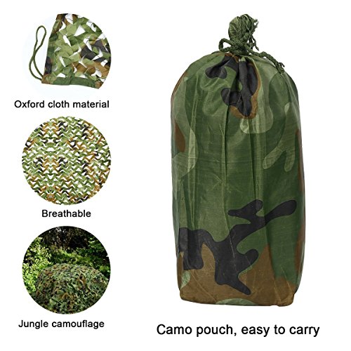 image for TargetEvo Woodland Camouflage Netting Camo Net for Military Camping Hu