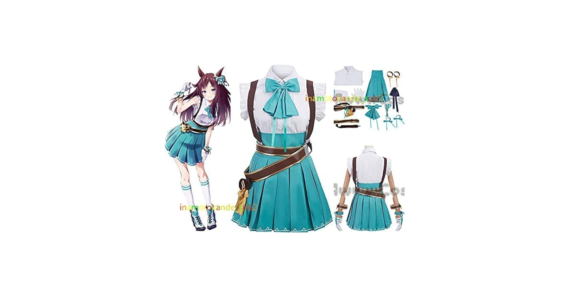 【フルセット】メジロドーベル(原案) コスプレ衣装＋靴＋ウィッグ＋尻尾 Amazon.co.jp: Lexx_cosウマ娘 プリティーダービー メジロ