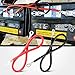 Nilight 6 AWG 20 Inch Each Battery Power Inverter Cables w/Tinned Wire Terminals Red Black 3/8 Inch Lugs Copper Parallel Oxygen-Free Wires for Solar Motorcycle Automotive Cars