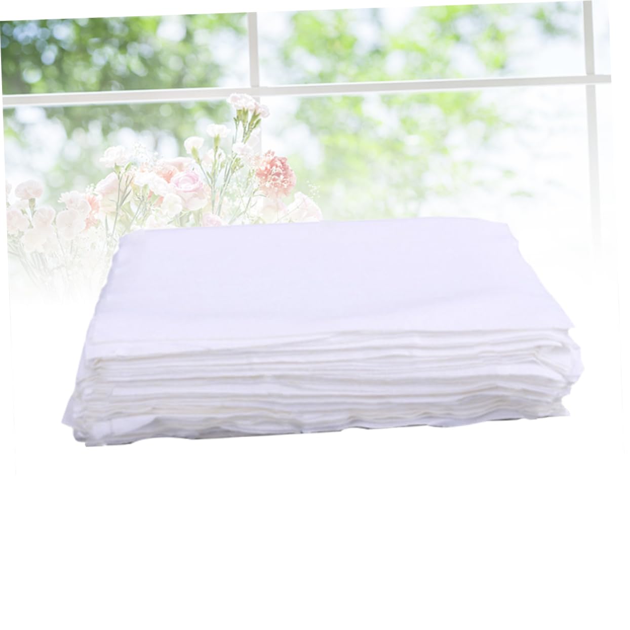 LABRIMP Chiffons de Nettoyage Antistatiques en Polyester Blanc Lot de 100 Éliminent Poussière et Huile pour Écrans D'ordinateur et Télescopes Adaptés aux Fabricants D'écrans LCD/LED