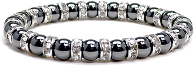 Accents Kingdom Magnetic Bracelet Women's Tuchi Simulated Pearl Hematite Magnetic Therapy Bracelet, 7.5"