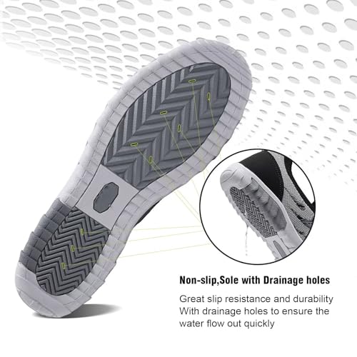 Image of YALOX Water Shoes Men's Women's Swim Shoes Outdoor Beach Barefoot Quick-Dry Aqua Pool Socks Swimming Yoga Surfing Exercise