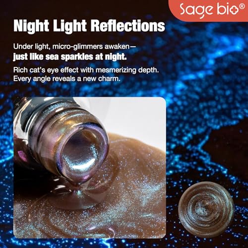 Esmalte de uñas gel efecto ojo de gato 15ml miniatura 3