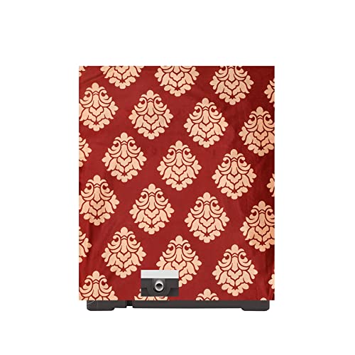 Image of Woah Washing Semi Automatic Washing Machine Cover Suitable for 5 Kg to 8 Kg Maroon Embroider