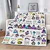Gaming Throw Blanket, Soft and Cozy Gaming Blankets for Boys, for Teens and Men, Perfect Choice for The Ultimate Game Lover, Bed, Sofa, Party Decor Blanket White(40x50) #2