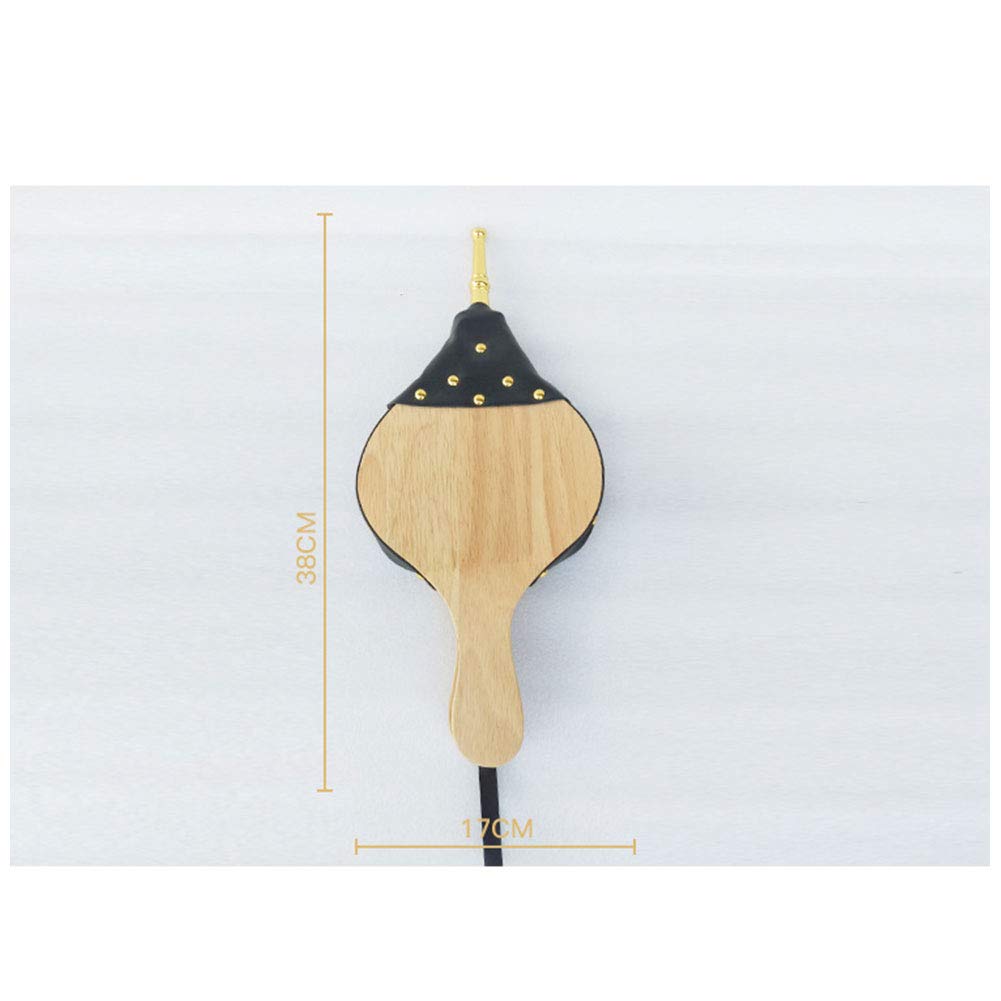 soffietti per caminetti in Legno, Soffietto in Legno,Soffietto for Camino in Legno Vintage,Stufe a Legna o Falò all'aperto e Barbecue a Carbone,38x17cm