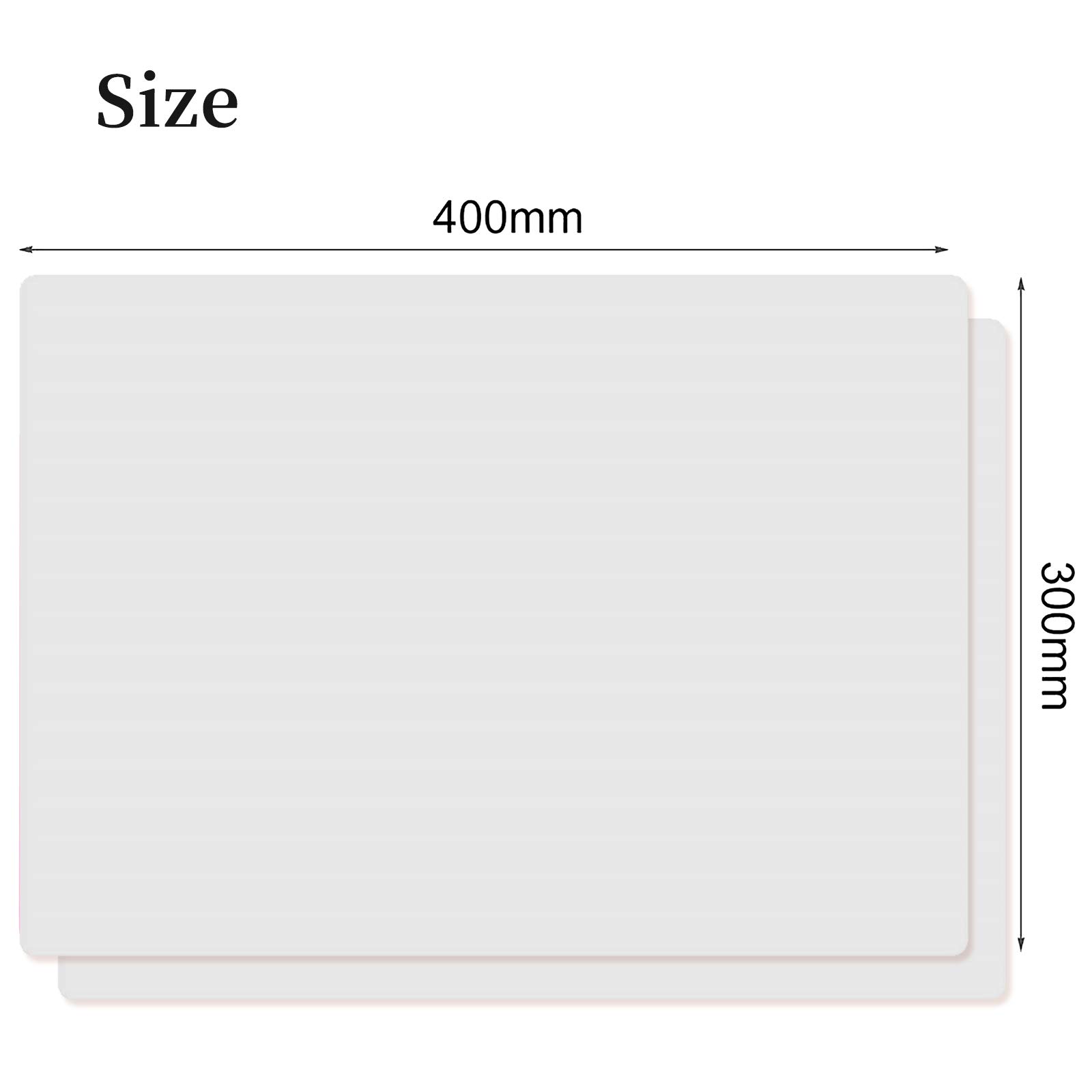 VEGCOO 2 tappetini in silicone extra large per lavori artigianali in silicone per gioielli in fusione di resina tappetino 40 cm x 30 cm
