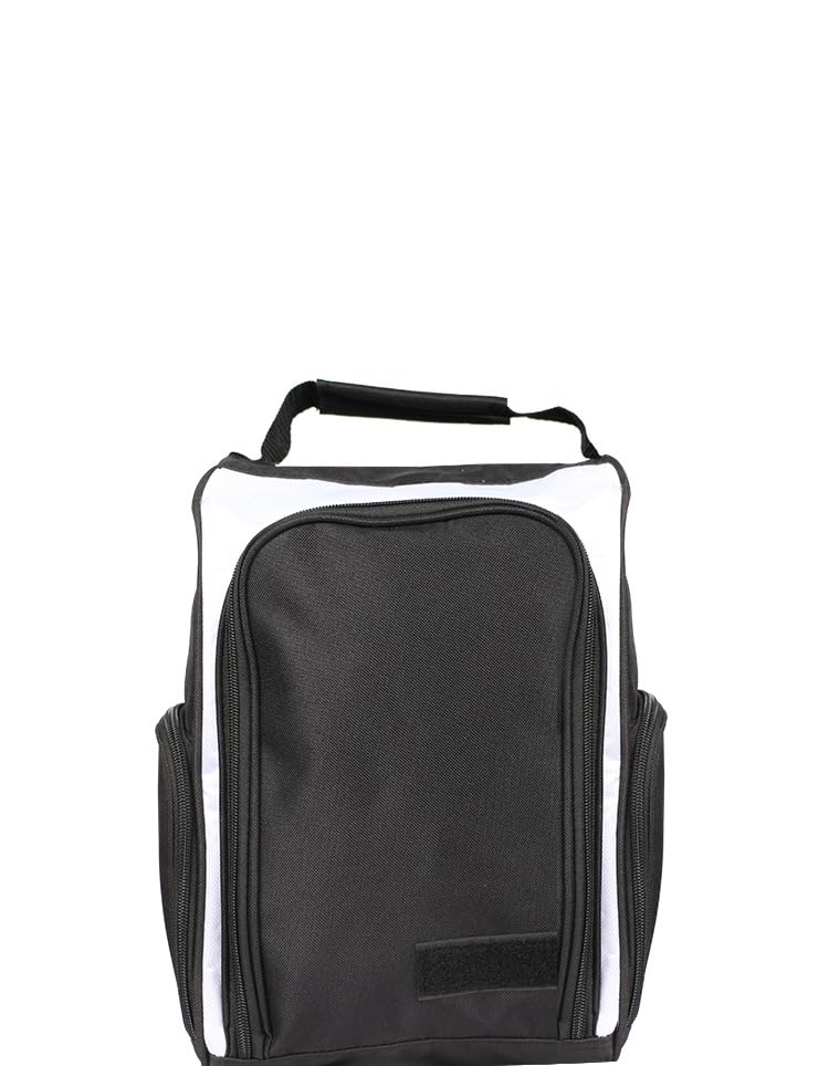 Ailierr Outdoor Golf Shoe Bag for Travel, Waterproof Breathable Zippered Sports Golf Shoe Carrier Bags for Men Women (white)