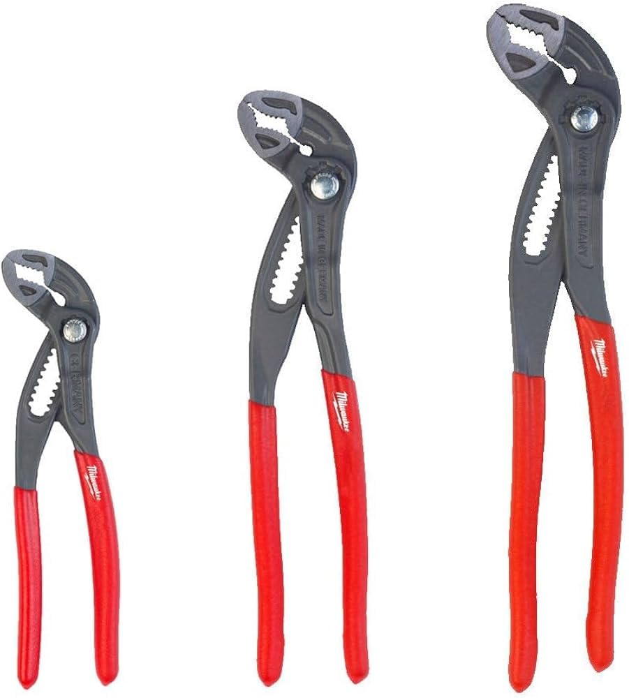 Milwaukee 4932492460 - Juego de 3 alicates de loro