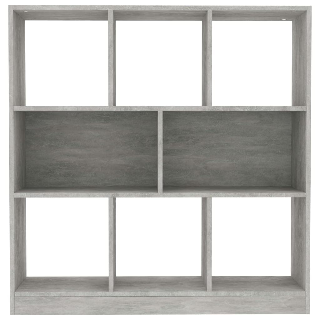 vidaXL Libreria/Credenza Scaffali Versatile Decorativa Mobiletto Arredo Casa Mensole a Giorno Espositore Grigio Cemento 97,5x29,5x100 cm in Truciolato