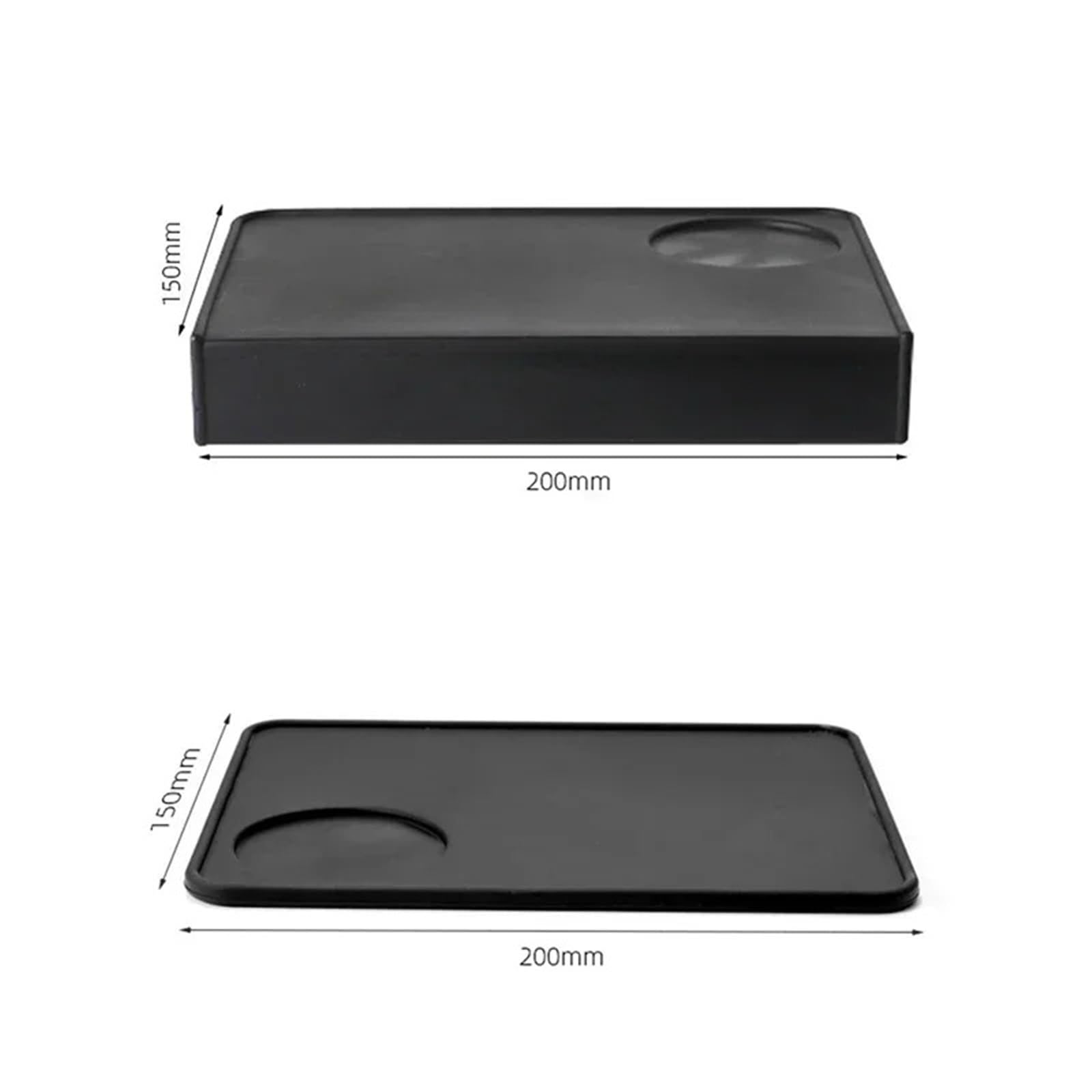 2 alfombrillas antideslizantes for café, herramientas de apisonamiento for barista, soporte for espresso, almohadilla esquina(Style A)
