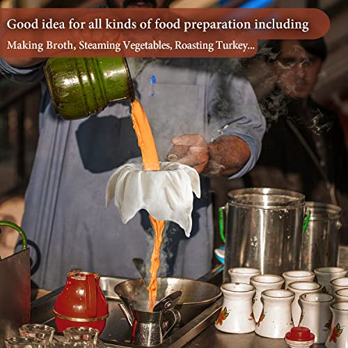 Efond Cheesecloth, Precut 20X20Inch, Grade 100 Hemmed Cheese Cloths For Cooking Reusable And Washable, 100% Unbleached Pure Cotton Muslin Cloths For Straining Butter, Cheese, Nut Milk (3 Pieces) #TOP6