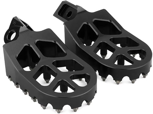 Miniatura 5 de NACORE Estriberas de pie de motocicleta para KLX140 KLX140L 2008-2023, KX65 2000-2023, KX85 2001-2023, KX100 1998-2020 Dirt Bike NEGRO