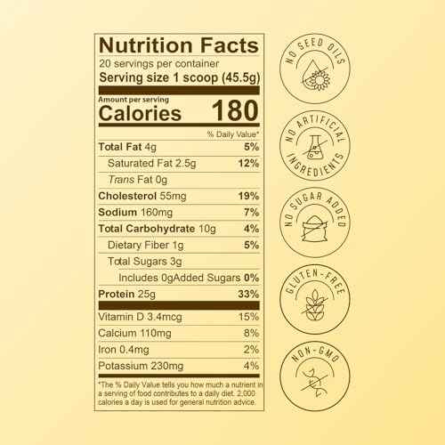 Image of FlavCity All in One Protein Shake Powder, Banana Bread - On the Go Meal Alternative + Collagen Peptides, Reishi & Cordyceps - Focus, Skin, Hair & Joint Support - 100% Grass Fed Whey, 20 Servings