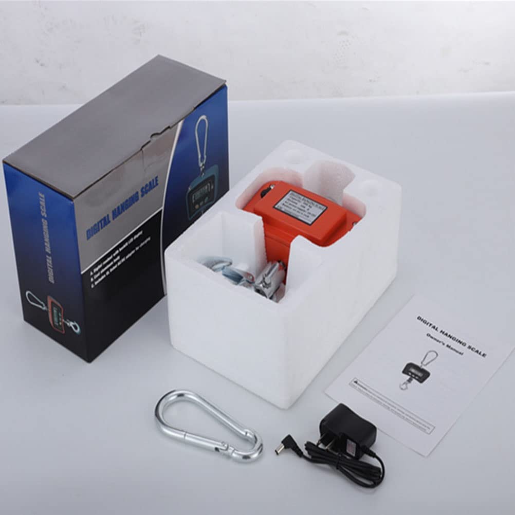 Pesa valigie Elettronica Resistente, Bilancia da Appendere per Bagagli industriali con Gancio, Ideale per Viaggi e spedizioni (Blu 500 kg)
