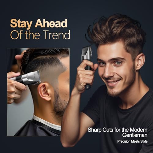 LVAINIT Hair Clippers for Men, Cordless LCD Rechargeable Hair Trimmer Beard Trimmer for Men, Men's Grooming Kit for Hair, Face, Beard, Professional Electric Barber Clippers - 3