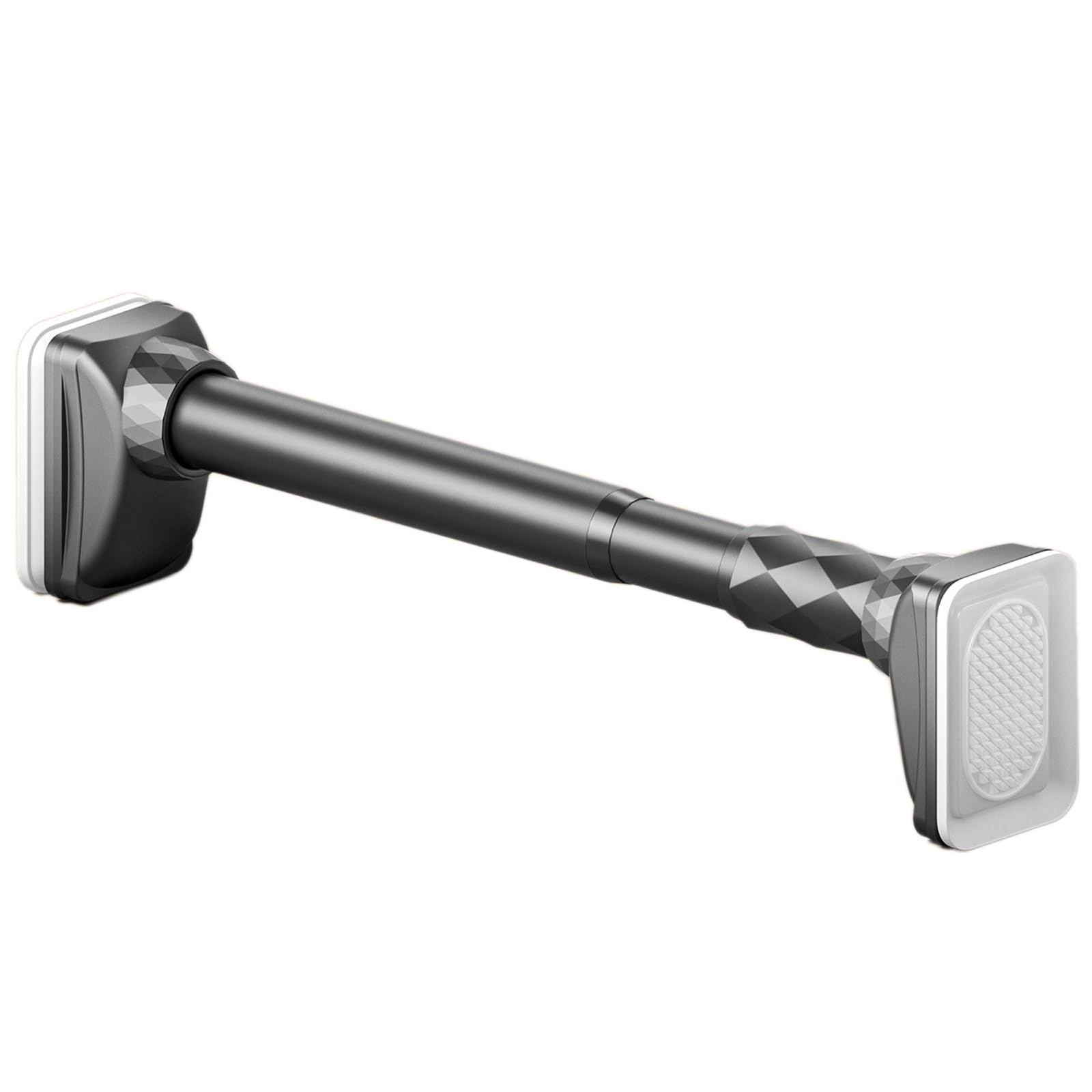 Asta per doccia resistente alla ruggine, senza trapano, regolabile, per bagno e cucina, perfetta per affittuari proprietari di case (grigio, 360450 cm)