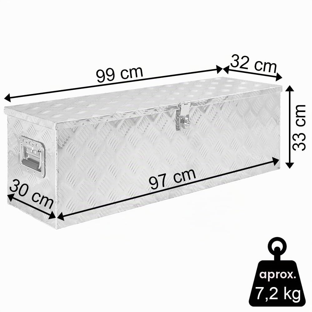 Trucky Truck Box Caja de Herramientas Maletín de Herramientas Aluminio Alu Box 15 Tallas, TBA-Modell:TBA-D100 (7)