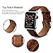Benuo Leather Band for Apple Watch 44mm 42mm, [Vintage Series] Premium Genuine Leather Strap for Apple Watch Series 4/ 3/ 2/ 1/Edition/Sport, Classic Replacement with Secure Buckle