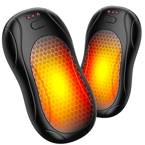 Fashioz Scaldamani Ricaricabile 2 in 1, Scaldamani Portatile con Ricaricabile USB,6000mAh,71g, 3 Livelli di Calore Scaldamani Elettrico Adatto per sci, Escursionismo, Regali Invernali