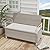 Grand patio Outdoor Storage Bench Deck Box with Olefin Cushion, Wicker Deck Box with Water Resistant Bag, Outdoor Seating for Front Porch, Store Garden Tools and Pool Storage (Warm Gray)