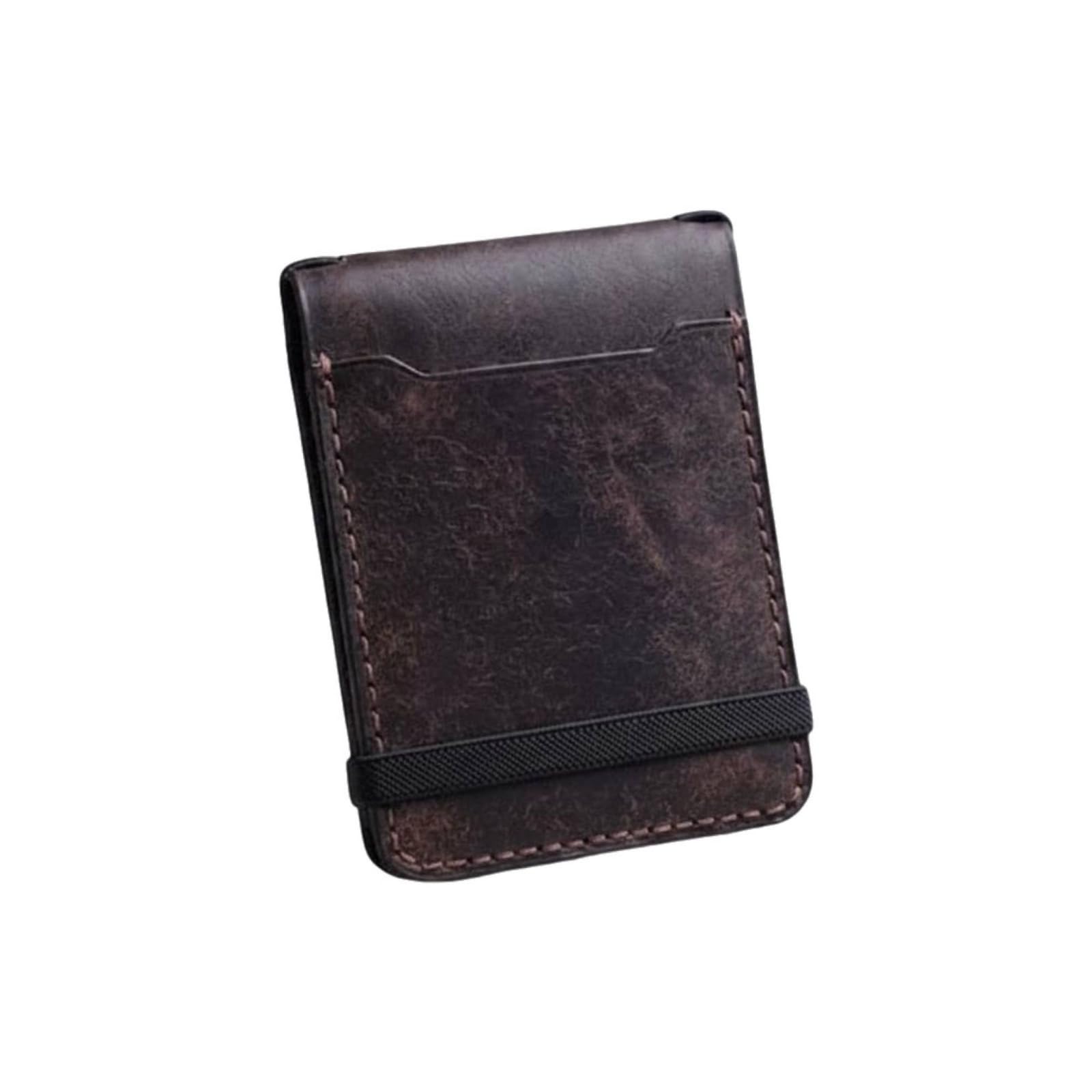 Elastic Band Slim Wallet Front Pocket Short Wallet Stitched Edges Personal Accessory Rounded Corners, Style a|Clothing Shoes & Accessories | Mens Accessories | Wallets-image-6