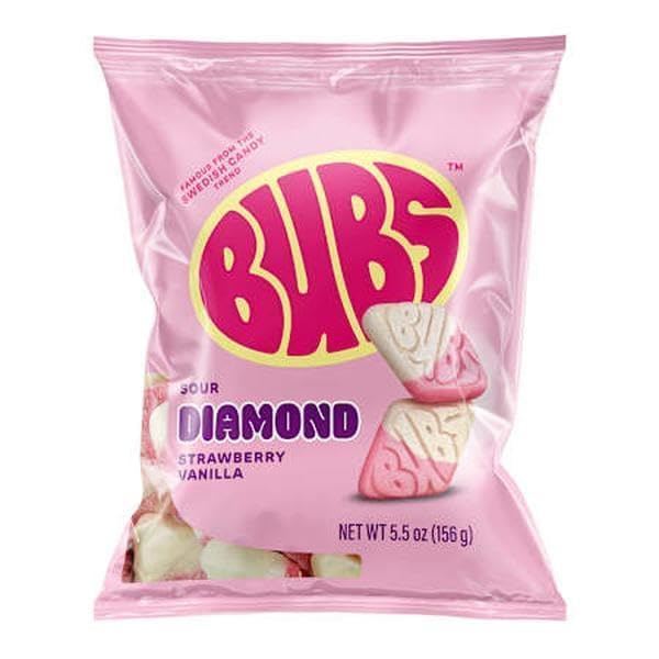 BUBS Swedish Foam Candy Fresa Vainilla 4 bolsas 5.5 oz miniatura 3