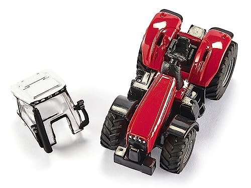 Tractor Massey Ferguson 8480 Dyna VT con Remolque 1/87 miniatura 5