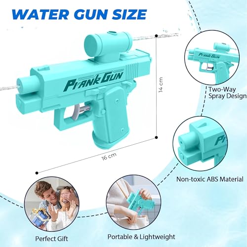 Image of Prank Water Gun, Upgraded Double-Sided Two-Way Squirt Gun for Babies, Kids & Adults, Funny Gag Sprayer for Holi Parties, School, Office, Backyard & Outdoor Summer Fun