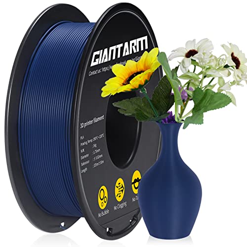 GIANTARM PLA mate Filamento,Filamento 1.75 mm para Impresora 3D, PLA mate Filamento 1kg Spool, azul marino mate