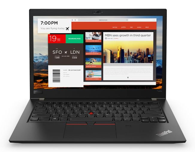 Lenovo ThinkPad T480s, portatile aziendale, processore Intel i7 4 x 1,8 GHz, 16 GB di memoria, SSD da 512 GB, display da 14 pollici, Full HD, 1920 x 1080 IPS, Cam, Windows 11 Pro (ricondizionato)