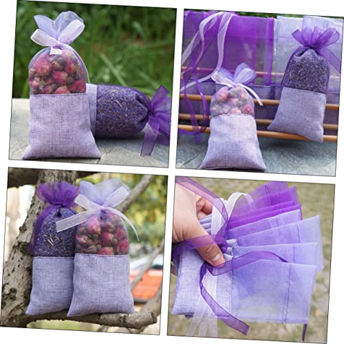 12 bolsas sachet de organza con cordón para aromaterapia miniatura 6