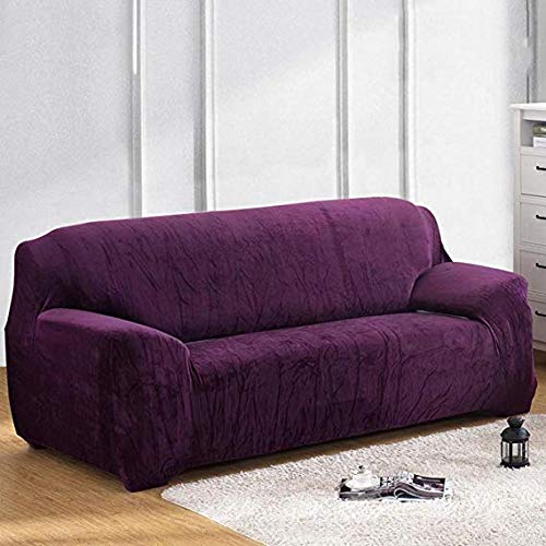 Housse coussin de canapé en peluche unie pour décoration raffinée