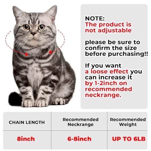 Amabro Diamond Cat Chain Collar - Image 2