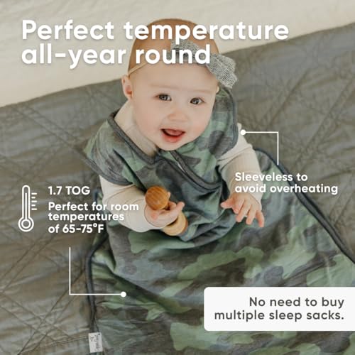 Image of Copper Pearl Baby Sleep Sack, Hunter - Wearable Blanket for 0-6 Months, Sleeveless Sleep Sack for Baby Boy or Girl