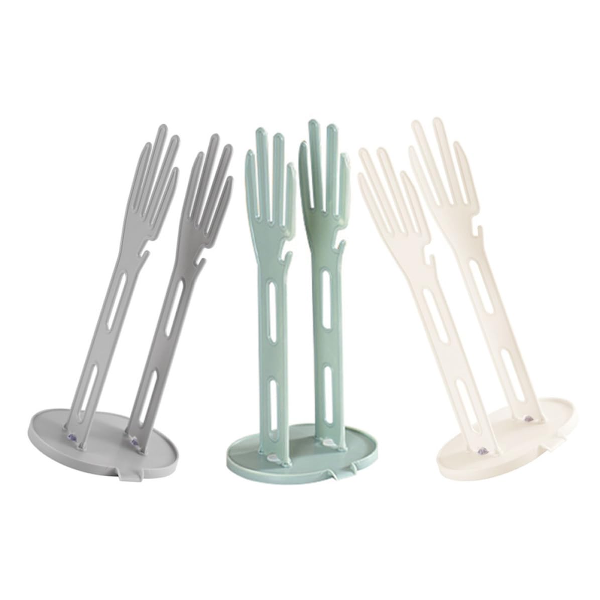 Soporte minimalista Vaguelly para secar guantes de plástico en la cocina moderna