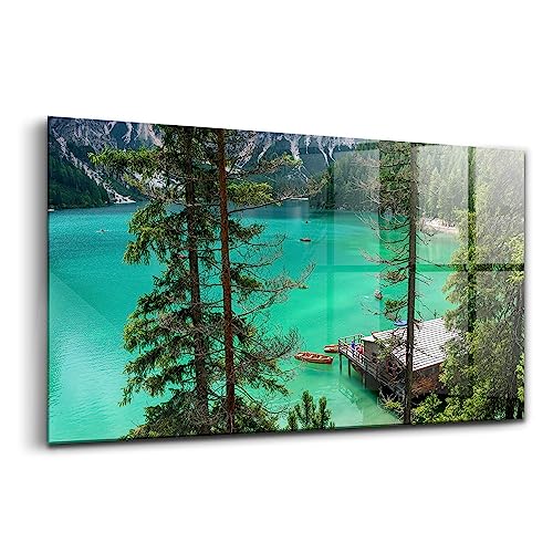Tableau en verre coloré Wallfluent 120x60cm pour décoration murale chic