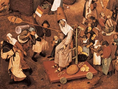 Peinture sur toile de Bruegel, une oeuvre classique en haute définition de 60x90cm